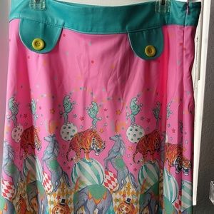 Circus print skirt